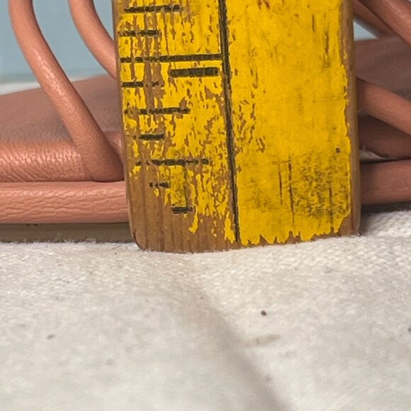 Seychelles-Lulus Size 9 Coral Leather Knotted Strap Slip-On Sandals Comfort - Picture 16 of 16